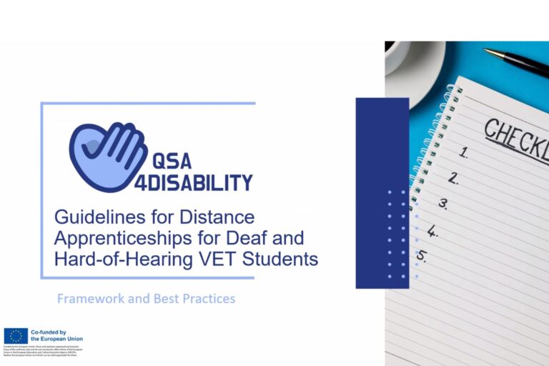 QSA4Disability – a step towards more inclusive remote internships for hearing impaired youth